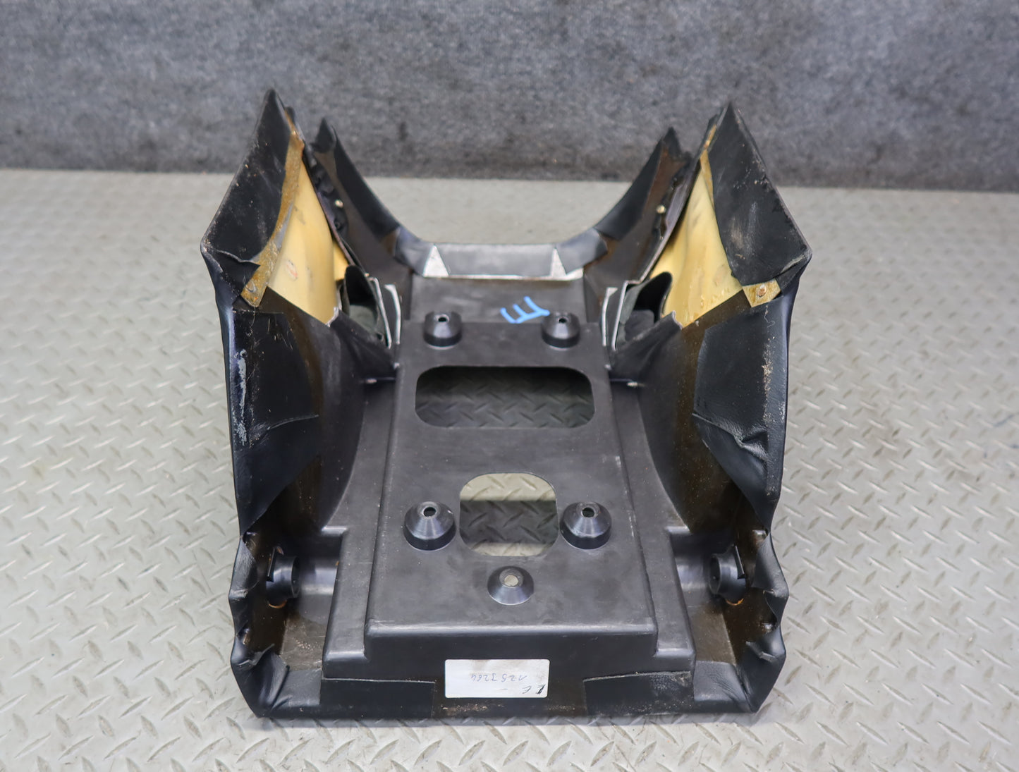 1984-1991 Porsche 928 S Rear Center Console Arm Rest Storage Compartment Black