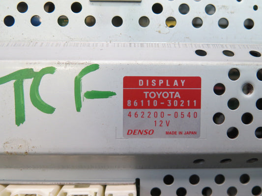 99-01 Toyota Crown JZS175 Dash GPS Navigation Screen Display 86110-30211 OEM