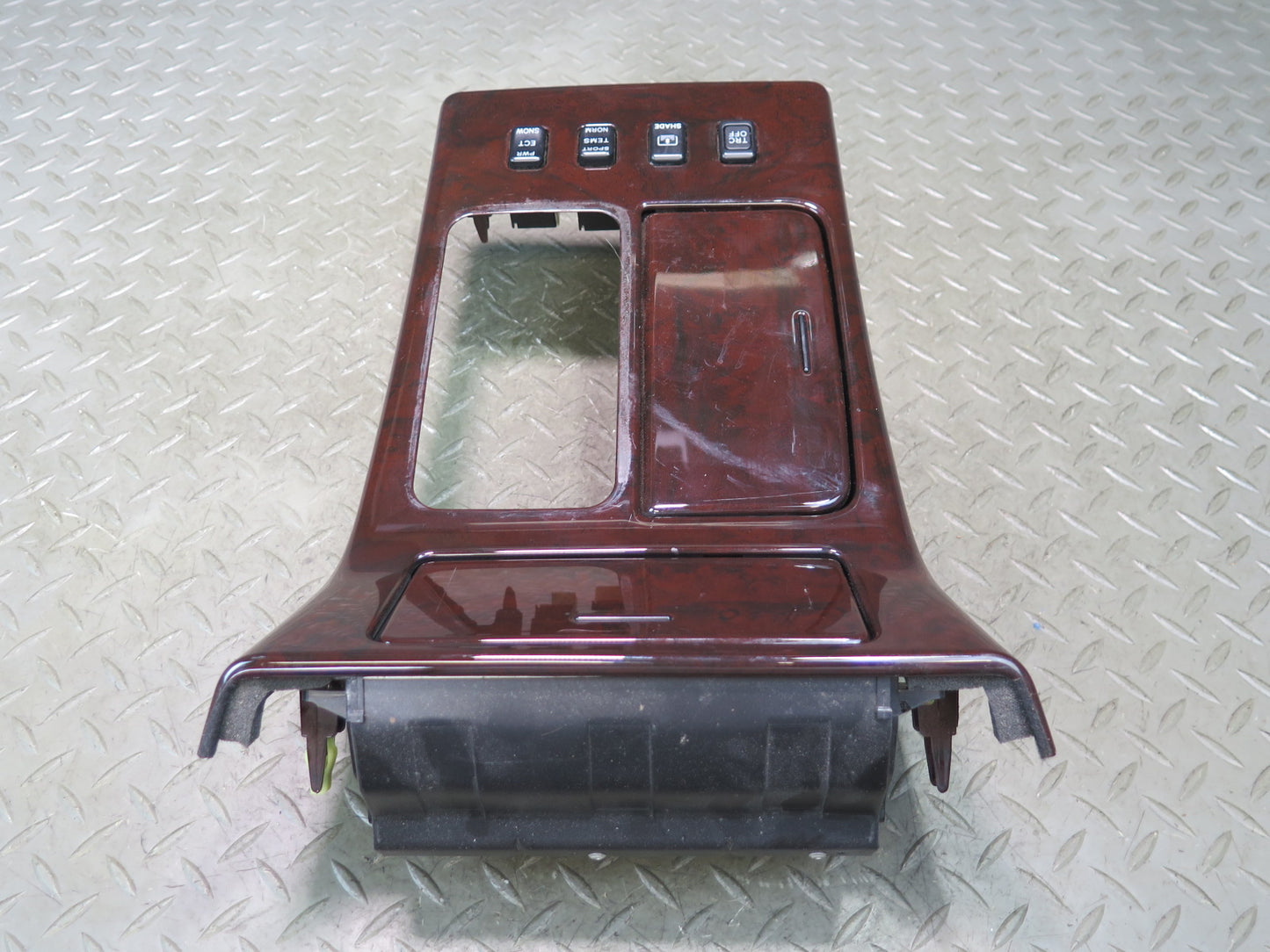 99-01 Toyota Crown JZS175 Center Console Wood Trim Cover Panel w Switch OEM