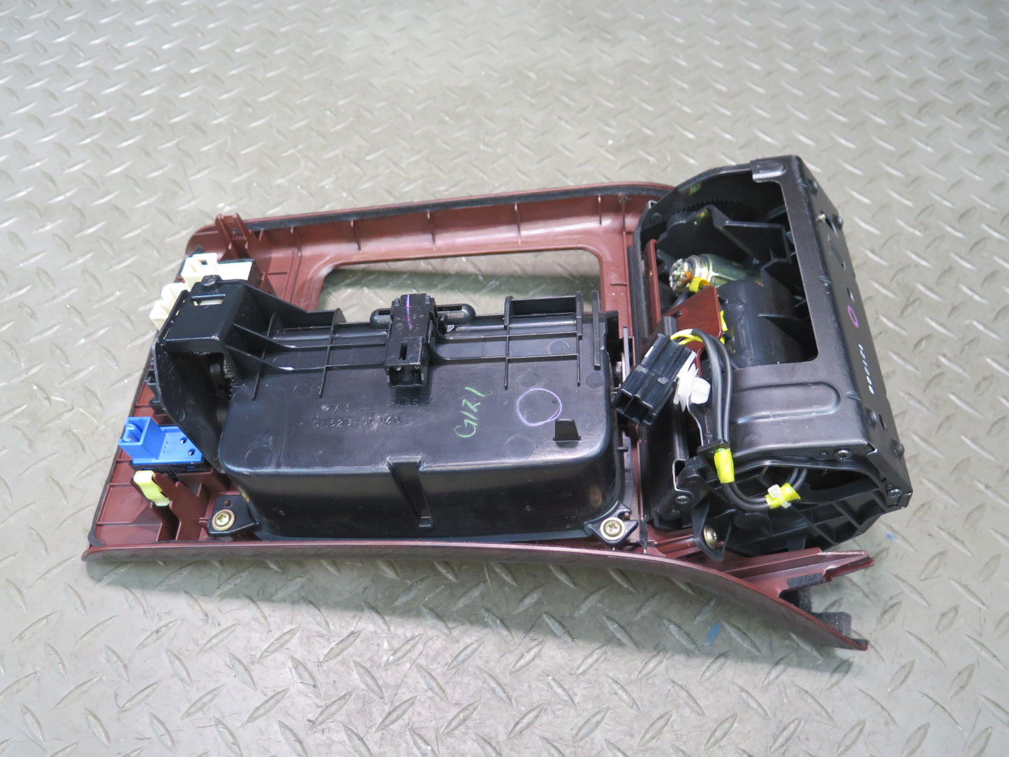 99-01 Toyota Crown JZS175 Center Console Wood Trim Cover Panel w Switch OEM