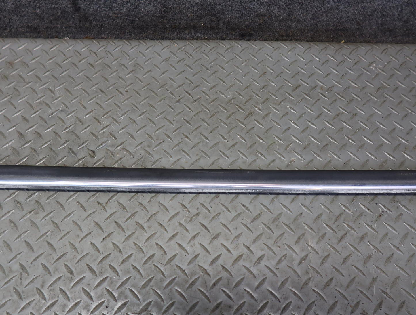 86-89 Mercedes R107 Set of 3 Left Door Rear Fender Trim Molding Cover OEM