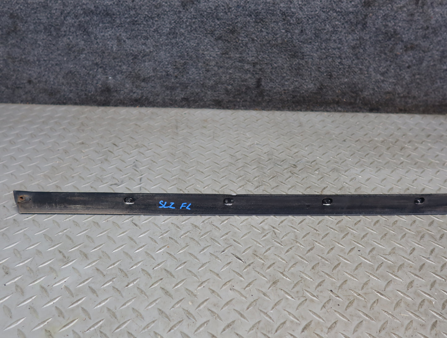 86-89 Mercedes R107 Set of 3 Left Door Rear Fender Trim Molding Cover OEM
