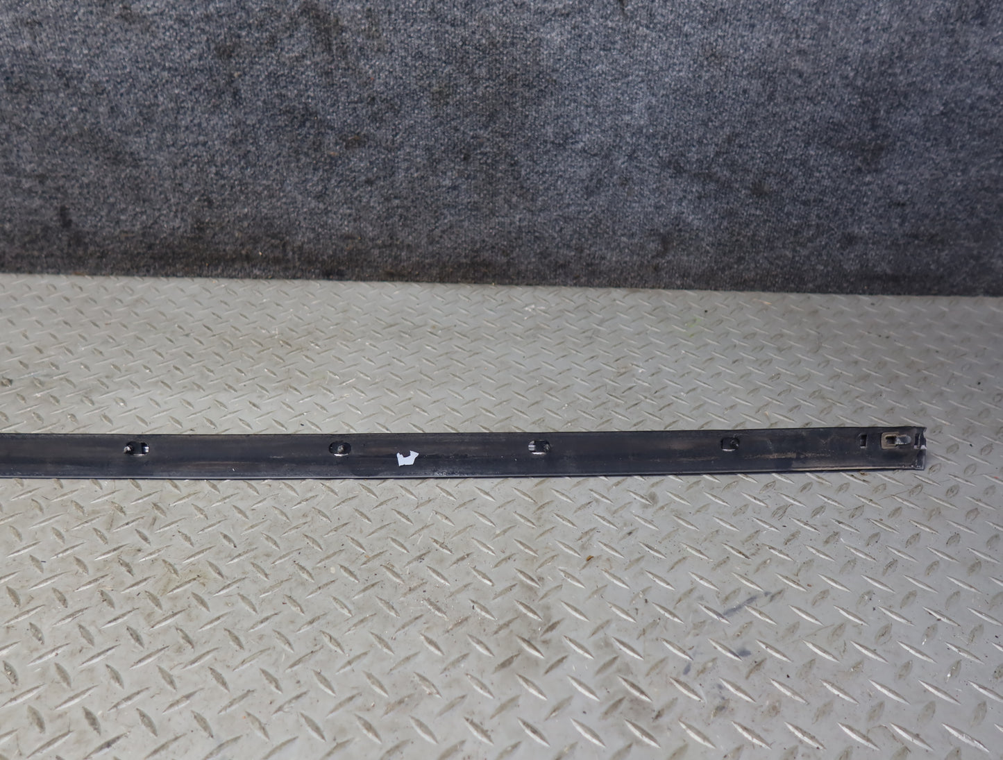 86-89 Mercedes R107 Set of 3 Left Door Rear Fender Trim Molding Cover OEM