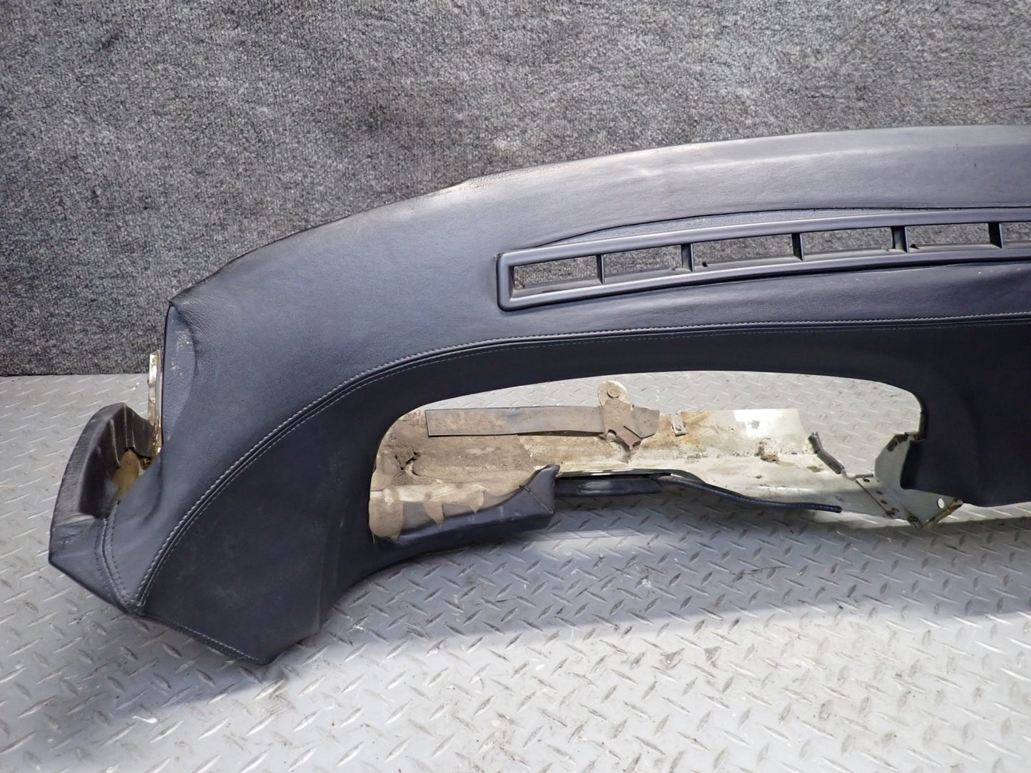 1984-1989 Porsche 928 S Front Dashboard Dash Trim Panel Cover Black