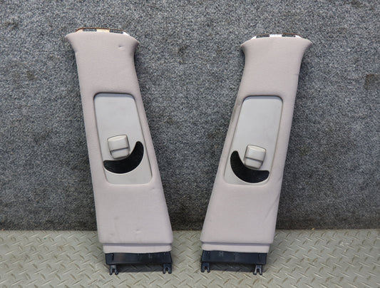 99-01 Toyota Crown JZS175 Set of 2 Interior Upper B Pillar Trim Cover Panel OEM