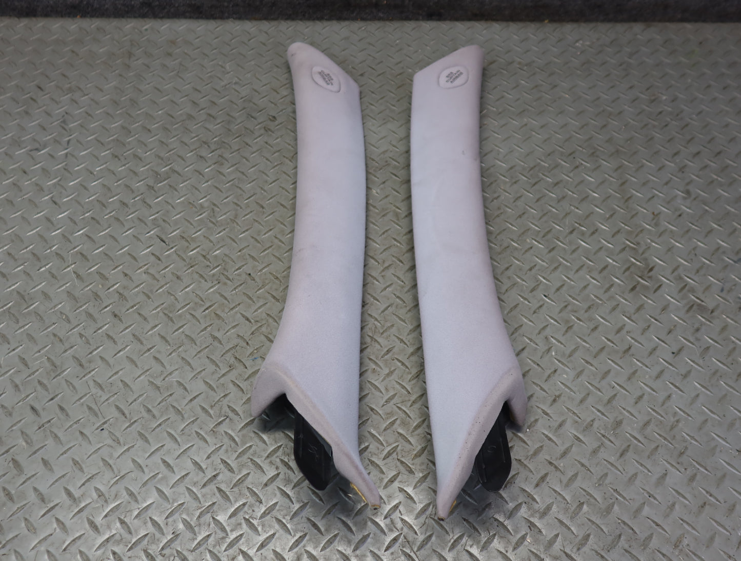 99-01 Toyota Crown JZS175 Set of 2 Interior A Pillar Trim Cover Panel Gray OEM
