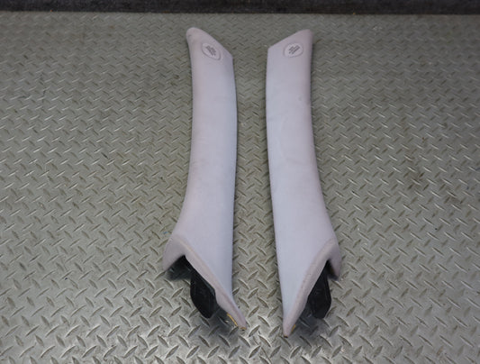 99-01 Toyota Crown JZS175 Set of 2 Interior A Pillar Trim Cover Panel Gray OEM