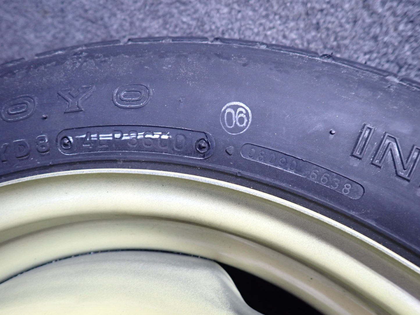 99-01 Toyota Crown JZS175 Spare Tire R16 16" Wheel 16x4J ET50 135/80 OEM