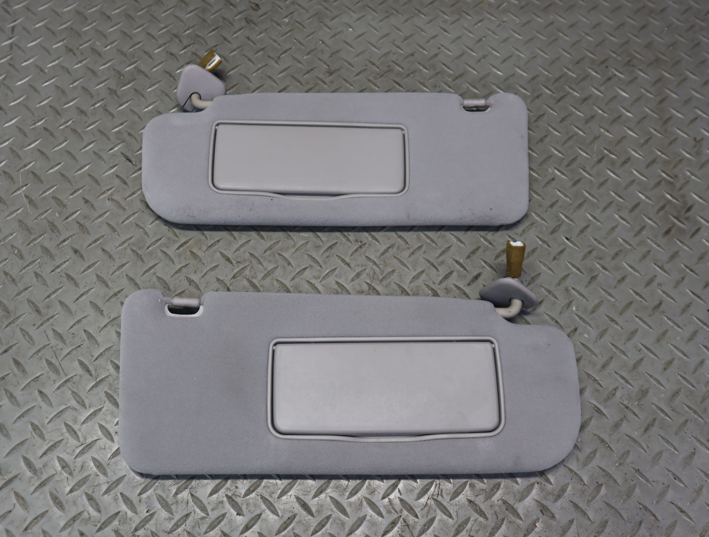 99-01 Toyota Crown JZS175 Front Left & Right Sun Visor Set Gray OEM