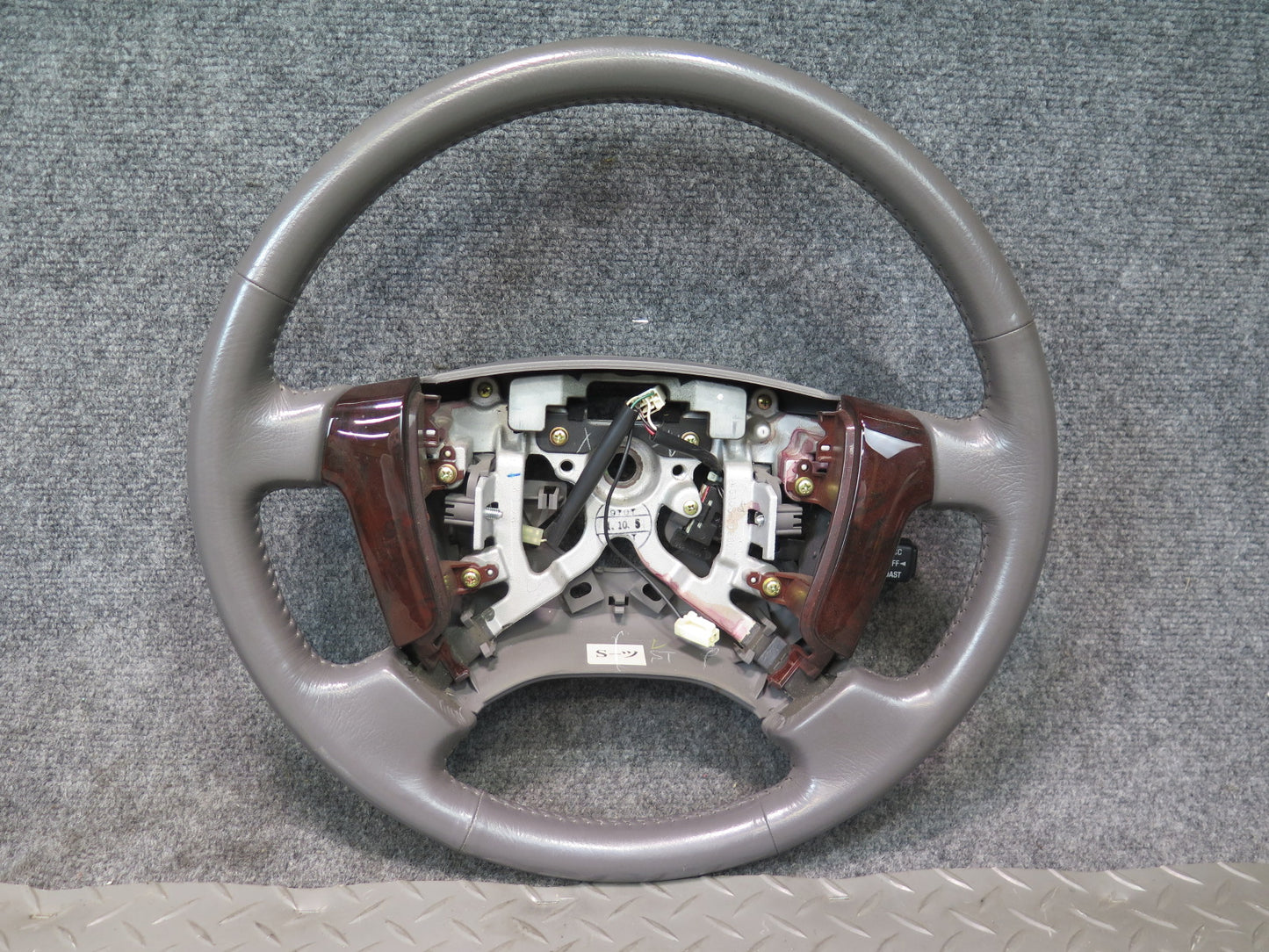99-01 Toyota Crown JZS175 Leather Wood Steering Gray 51K Miles OEM