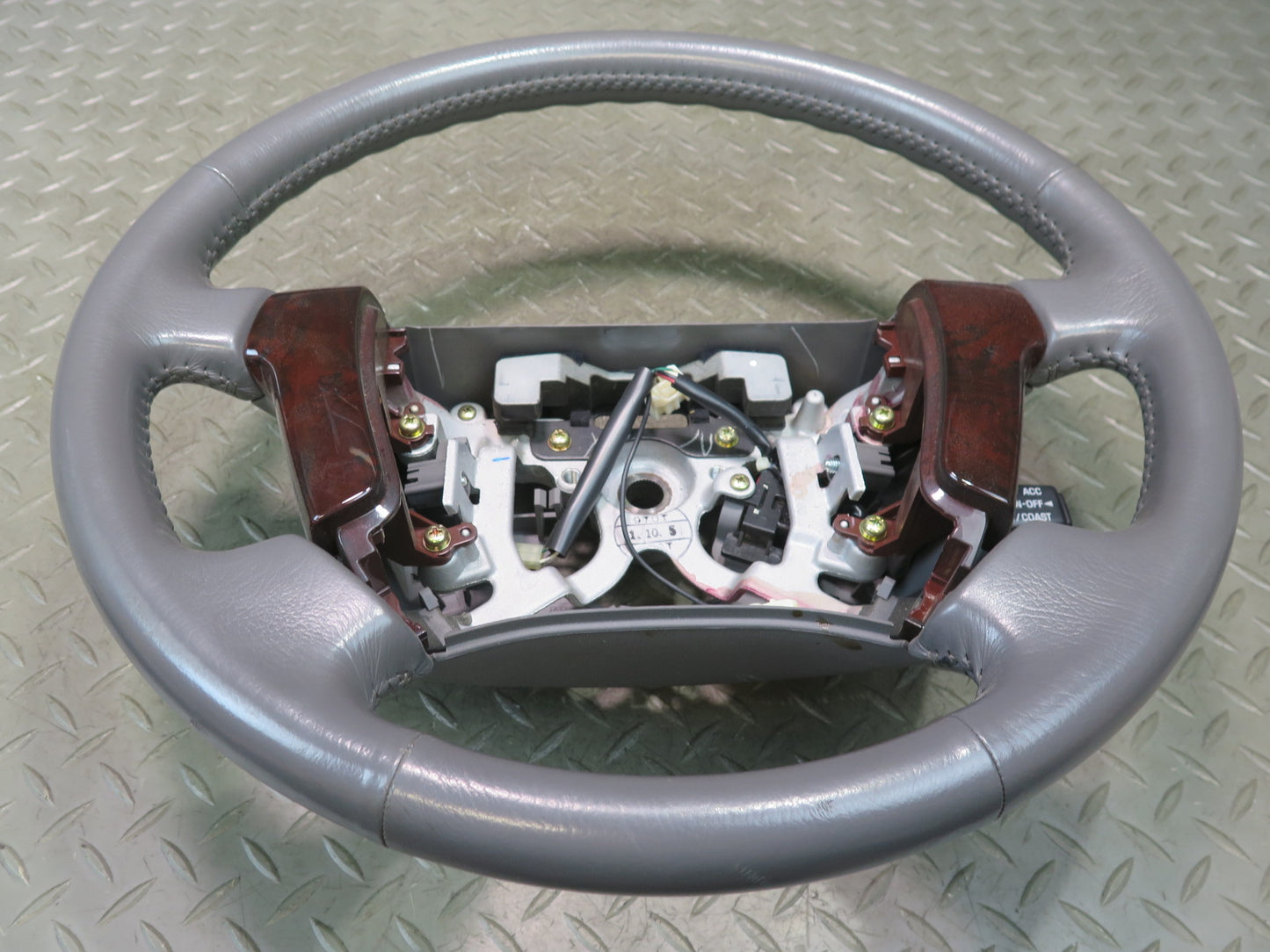 99-01 Toyota Crown JZS175 Leather Wood Steering Gray 51K Miles OEM