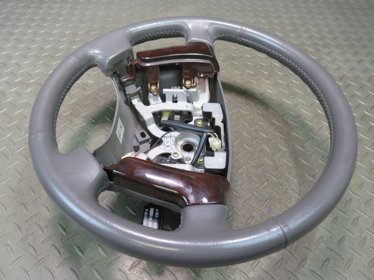 99-01 Toyota Crown JZS175 Leather Wood Steering Gray 51K Miles OEM