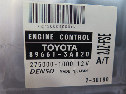00-01 Toyota Crown JZS175 3.0L 2JZFSE A/T ECU Engine Computer Control Module OEM