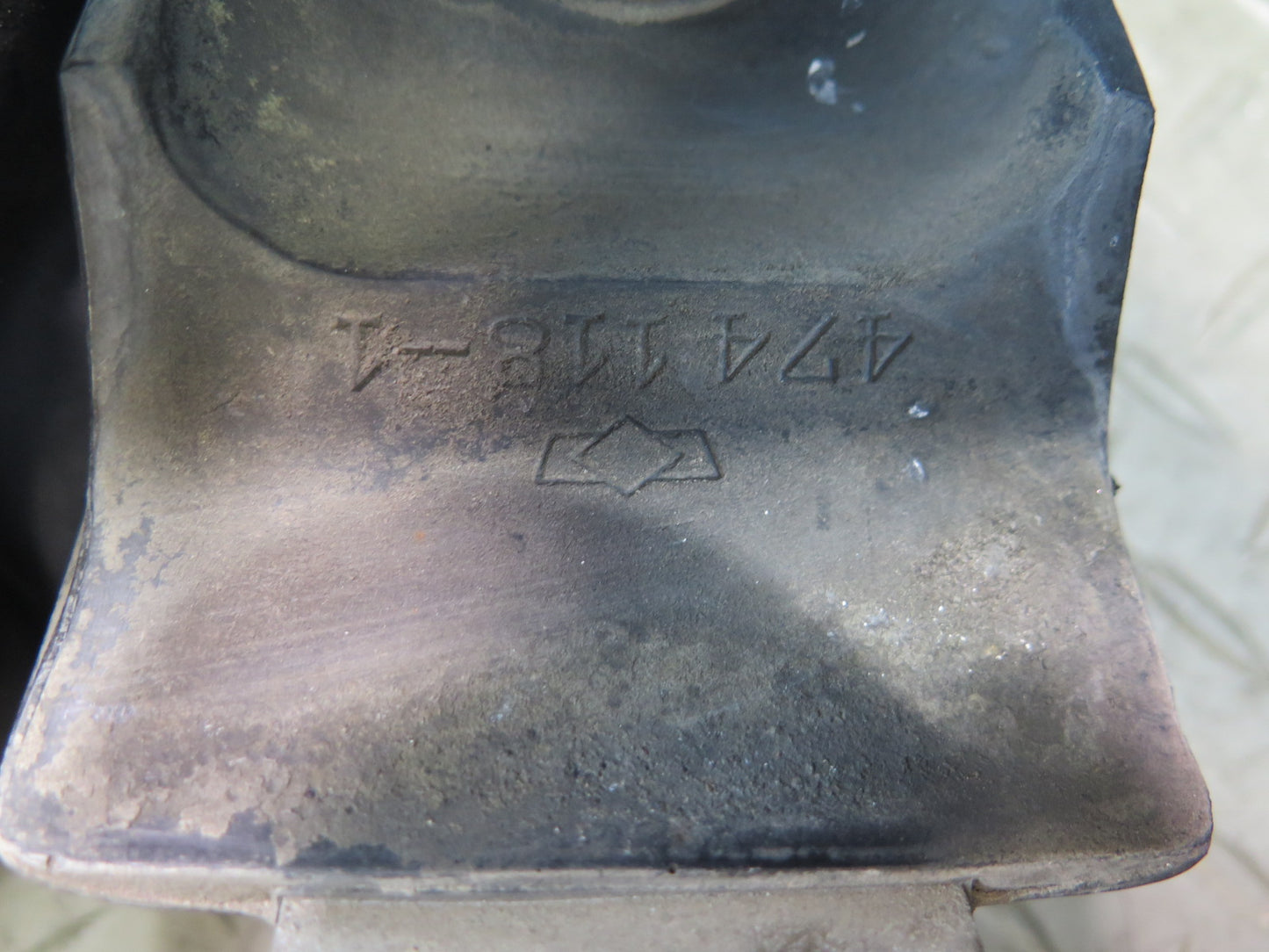 73-89 Mercedes R107 Sl-class Set of 2 Front Bumper Rubber Guard OEM