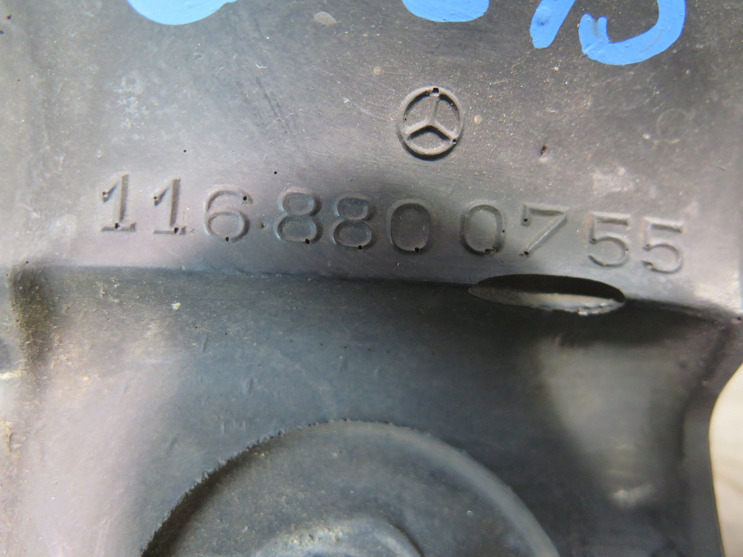 73-89 Mercedes R107 Sl-class Set of 2 Front Bumper Rubber Guard OEM