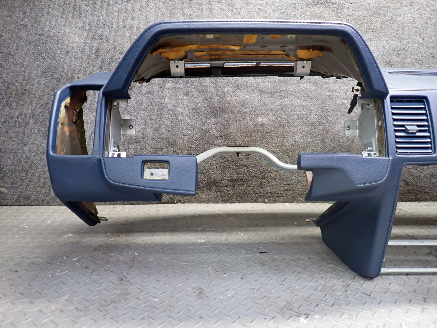 85-87 Nissan Z31 300ZX NA Dashboard Dash Instrument Trim Panel Cover Blue OEM