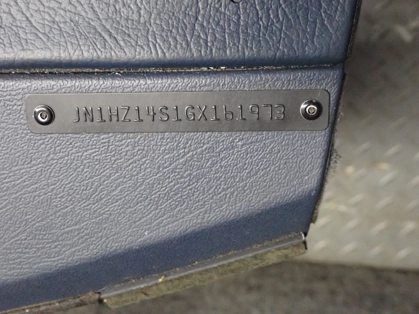85-87 Nissan Z31 300ZX NA Dashboard Dash Instrument Trim Panel Cover Blue OEM