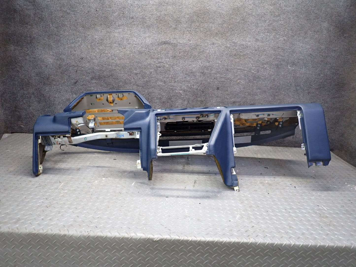 85-87 Nissan Z31 300ZX NA Dashboard Dash Instrument Trim Panel Cover Blue OEM