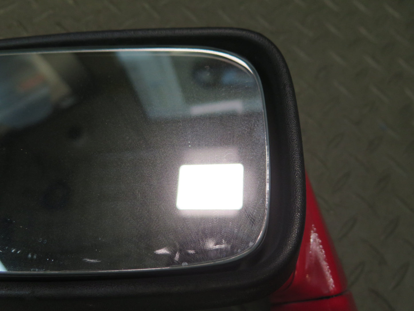 1984-1989 Porsche 928 Left Door Exterior Side View Power Mirror Guards RED