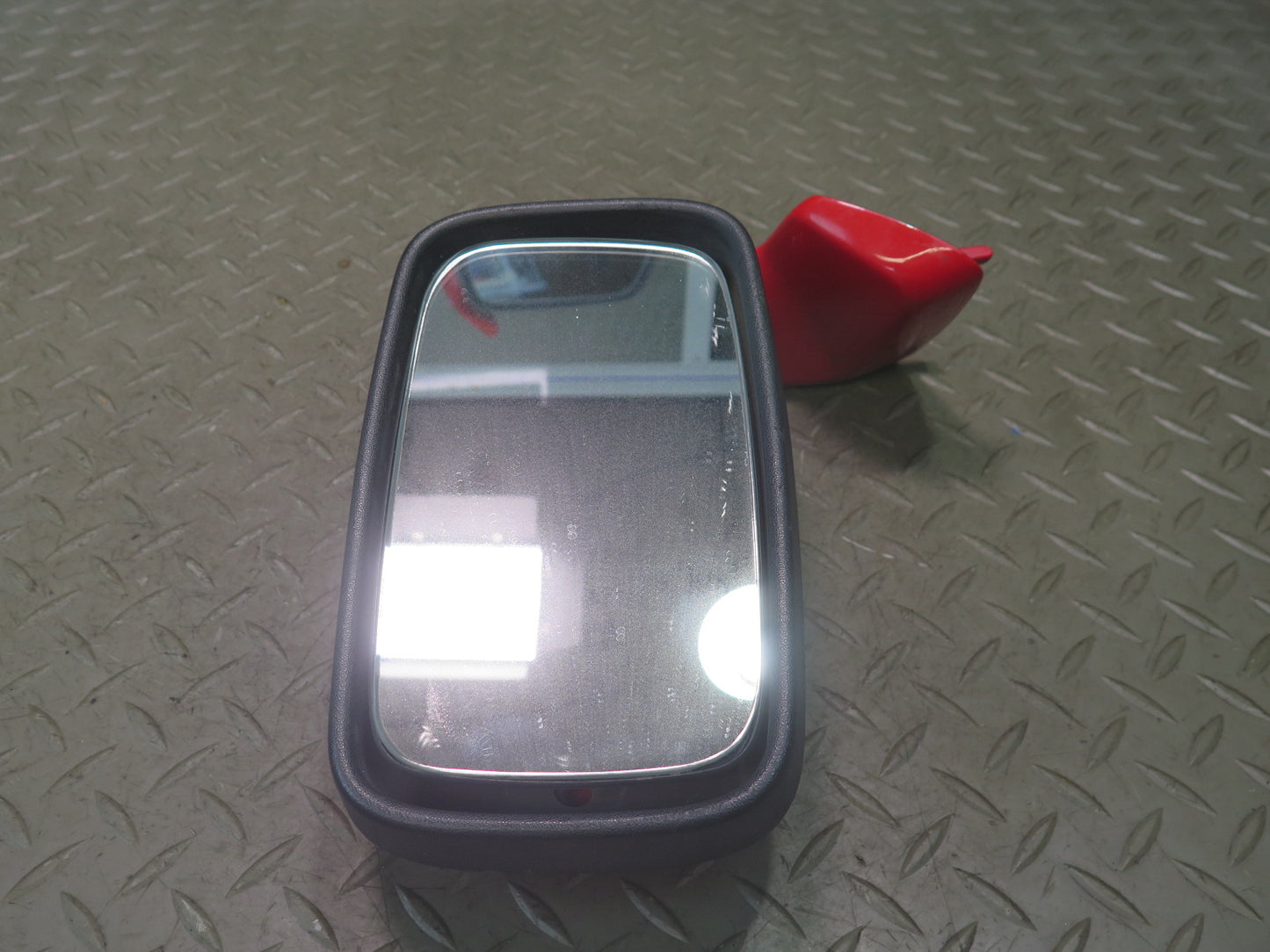 1984-1989 Porsche 928 Left Door Exterior Side View Power Mirror Guards RED