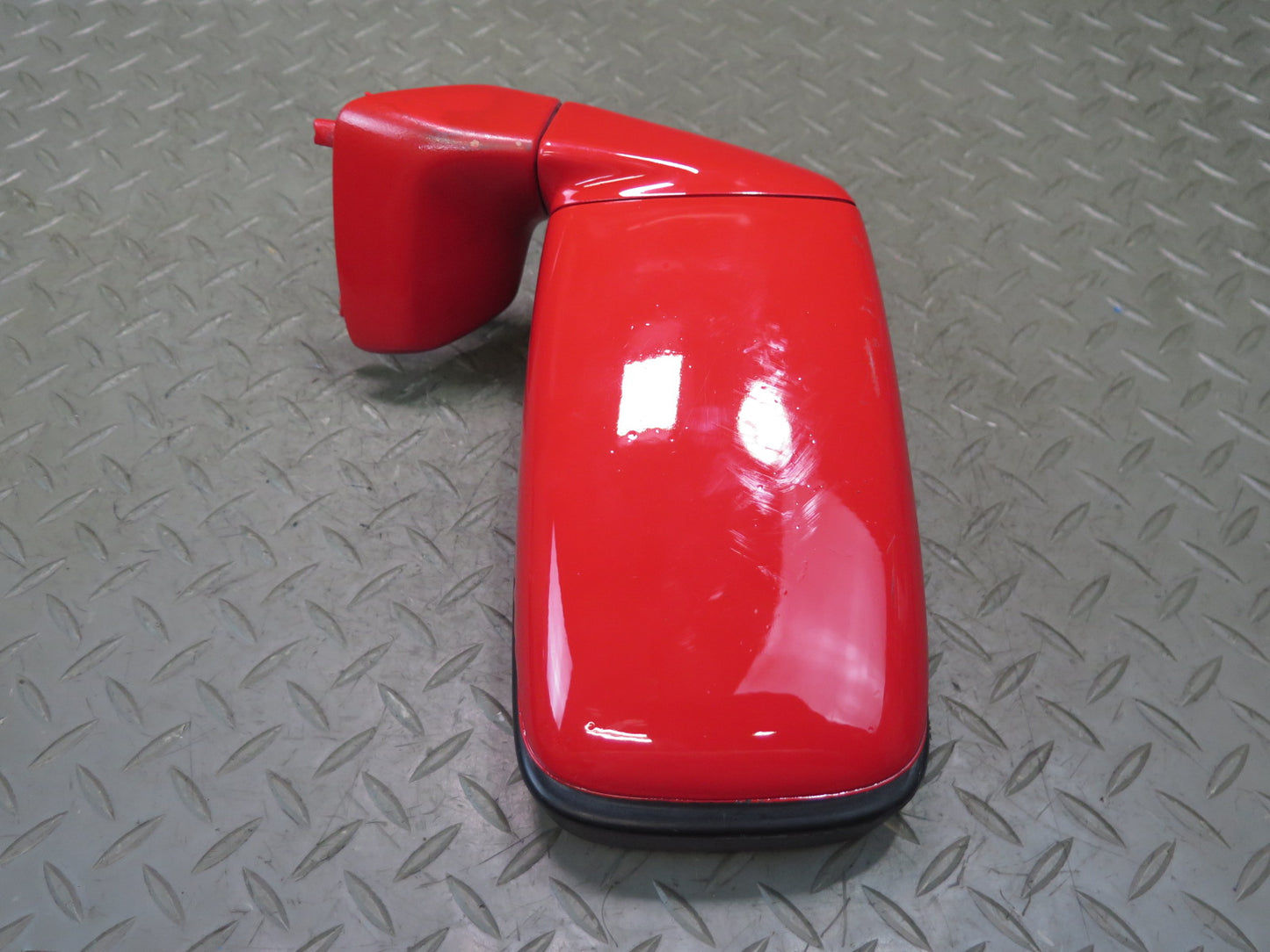 1984-1989 Porsche 928 Left Door Exterior Side View Power Mirror Guards RED