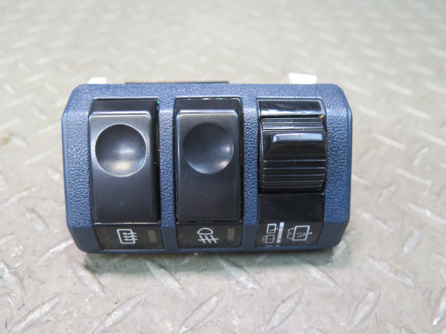 84-86 Nissan Z31 300ZX Dash Defrost Fog Light Washer Switch Blue OEM