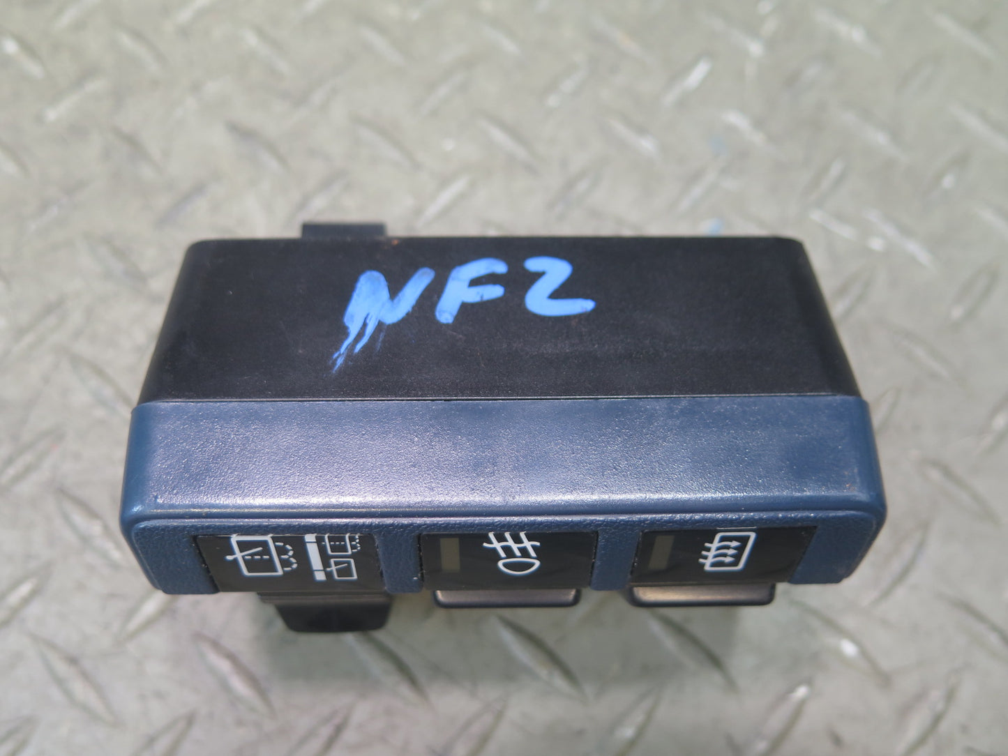 84-86 Nissan Z31 300ZX Dash Defrost Fog Light Washer Switch Blue OEM