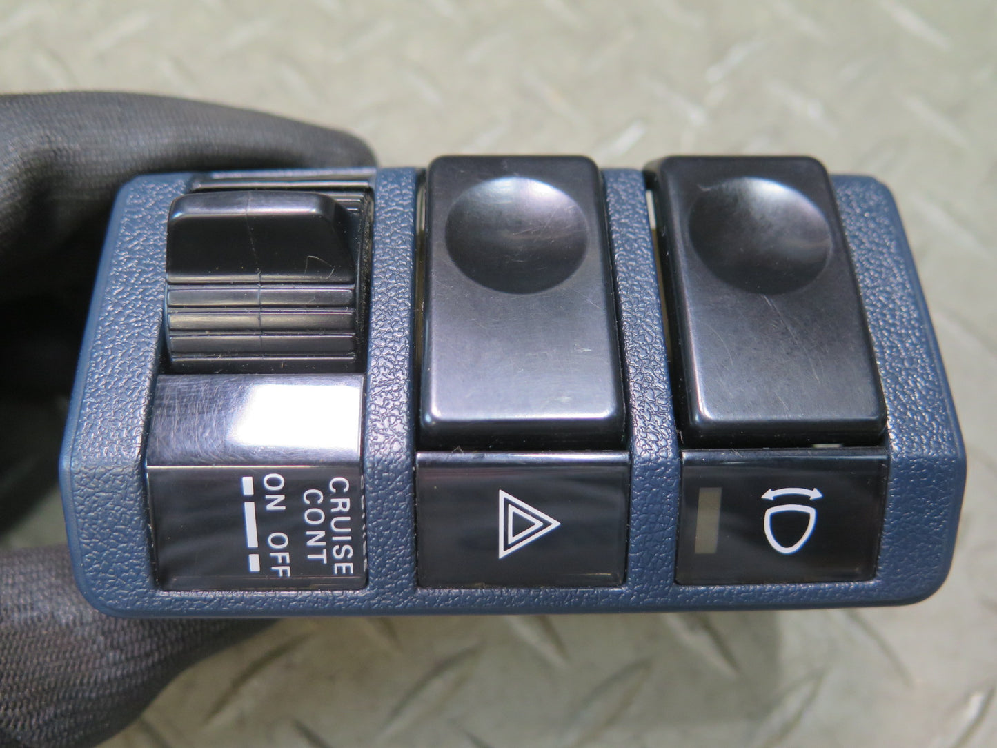 84-86 Nissan Z31 300ZX Hazard Cruise Control Headlight Button Switch Blue OEM