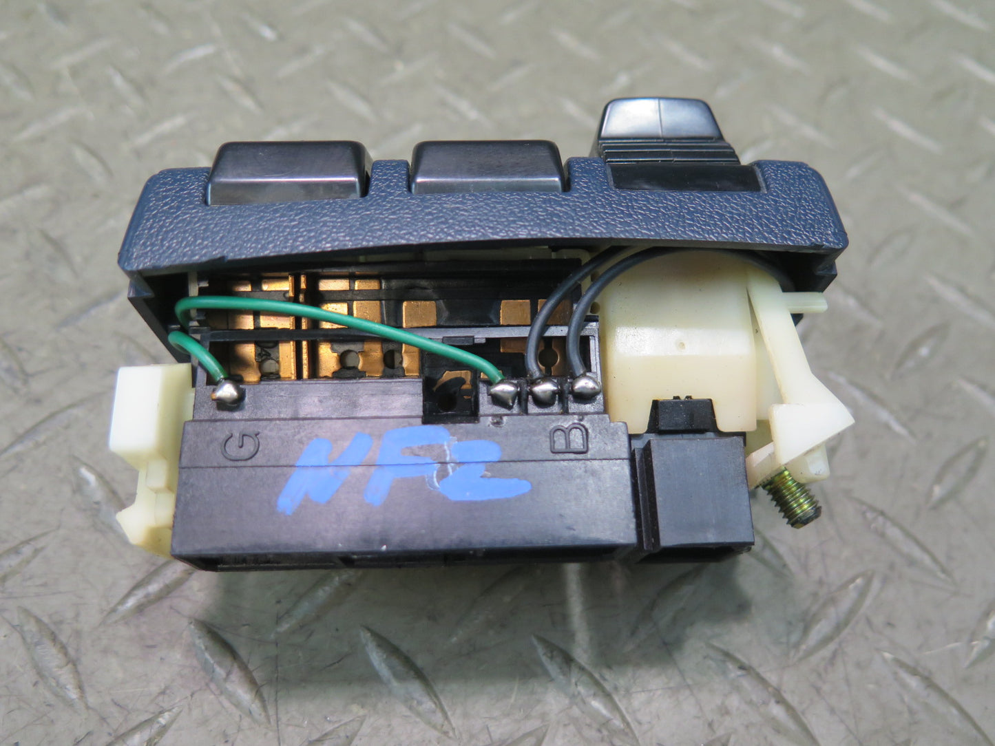 84-86 Nissan Z31 300ZX Hazard Cruise Control Headlight Button Switch Blue OEM