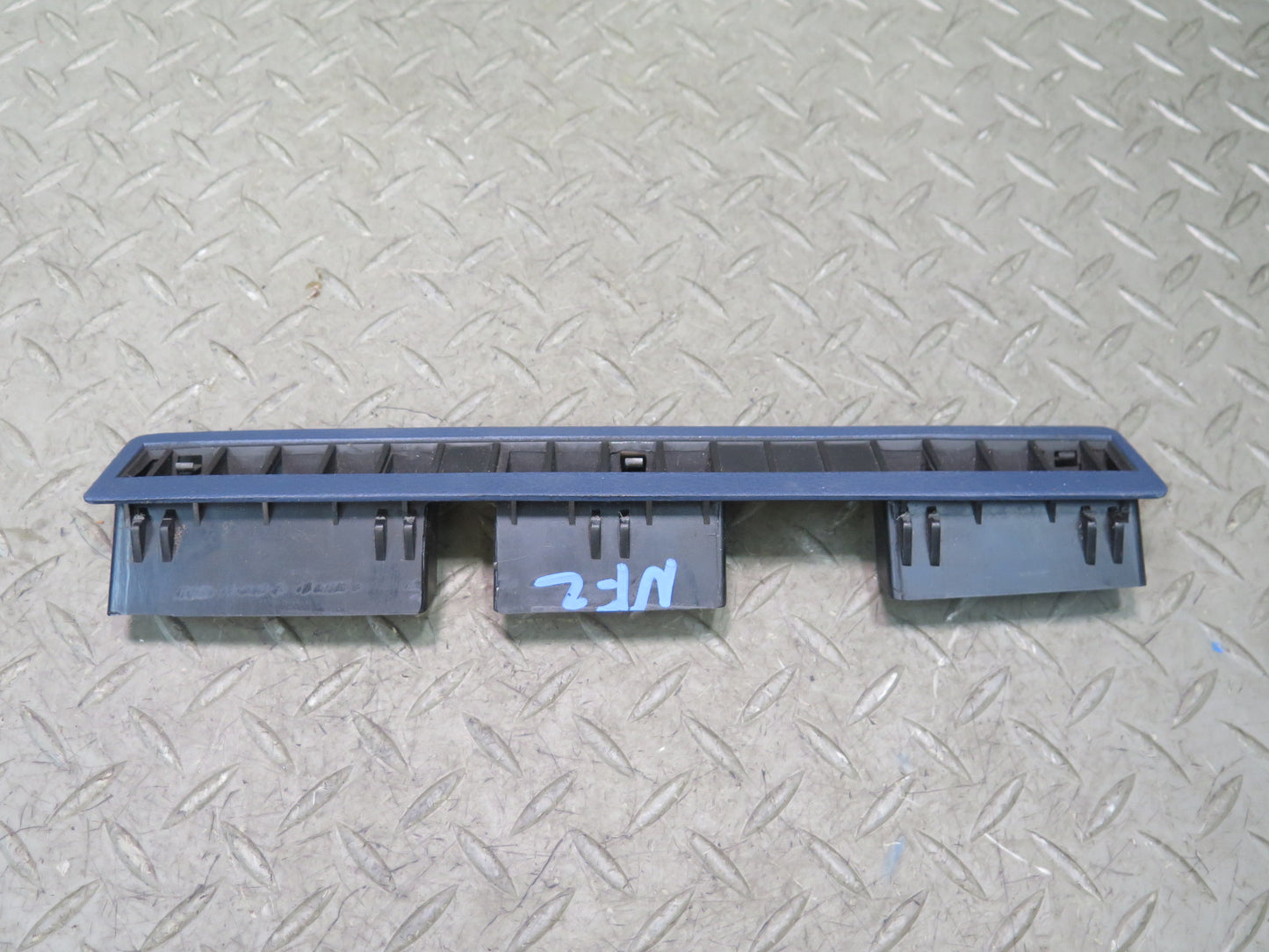 85-87 Nissan Z31 300ZX 2 Dash Windshield Defrost Vent Grille Set Blue OEM