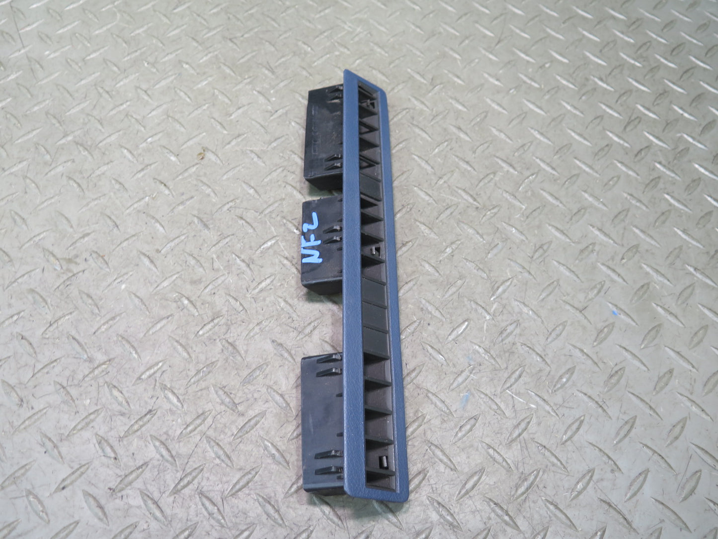85-87 Nissan Z31 300ZX 2 Dash Windshield Defrost Vent Grille Set Blue OEM