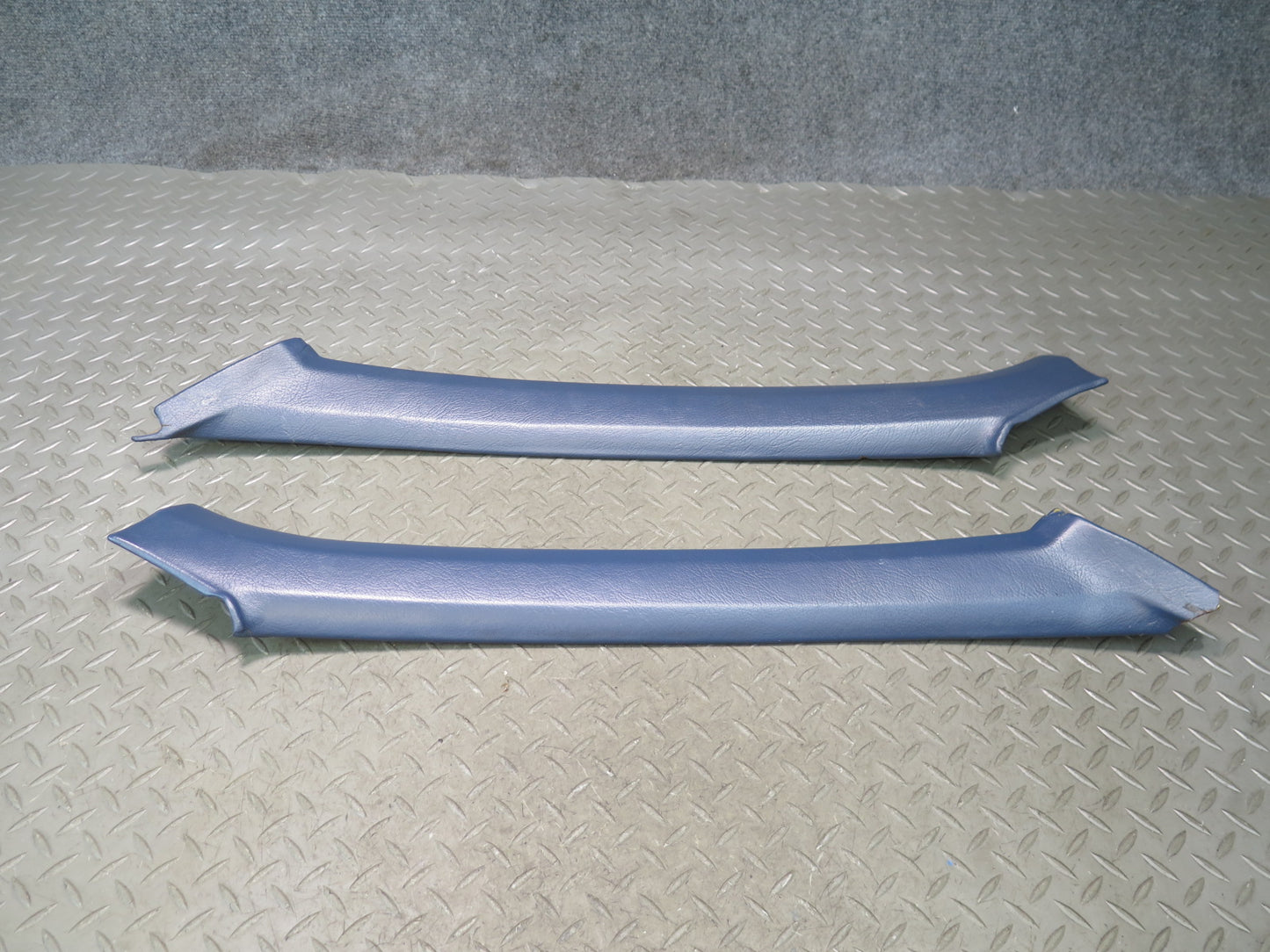 84-86 Nissan Z31 300ZX Set of 2 Left & Right A Pillar Trim Cover Panel Blue OEM
