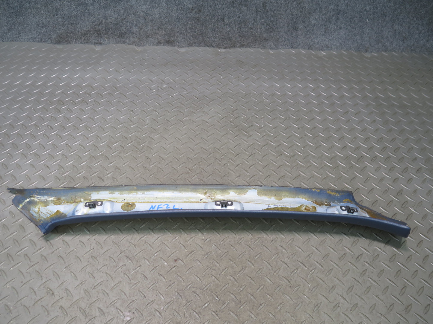 84-86 Nissan Z31 300ZX Set of 2 Left & Right A Pillar Trim Cover Panel Blue OEM