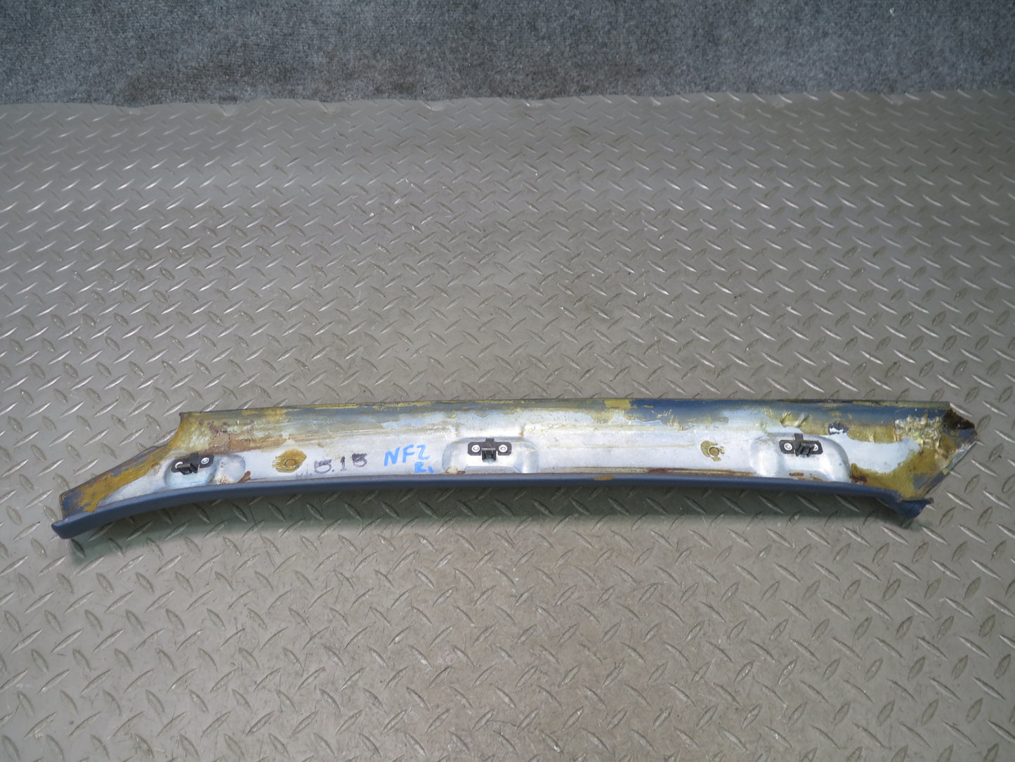 84-86 Nissan Z31 300ZX Set of 2 Left & Right A Pillar Trim Cover Panel Blue OEM