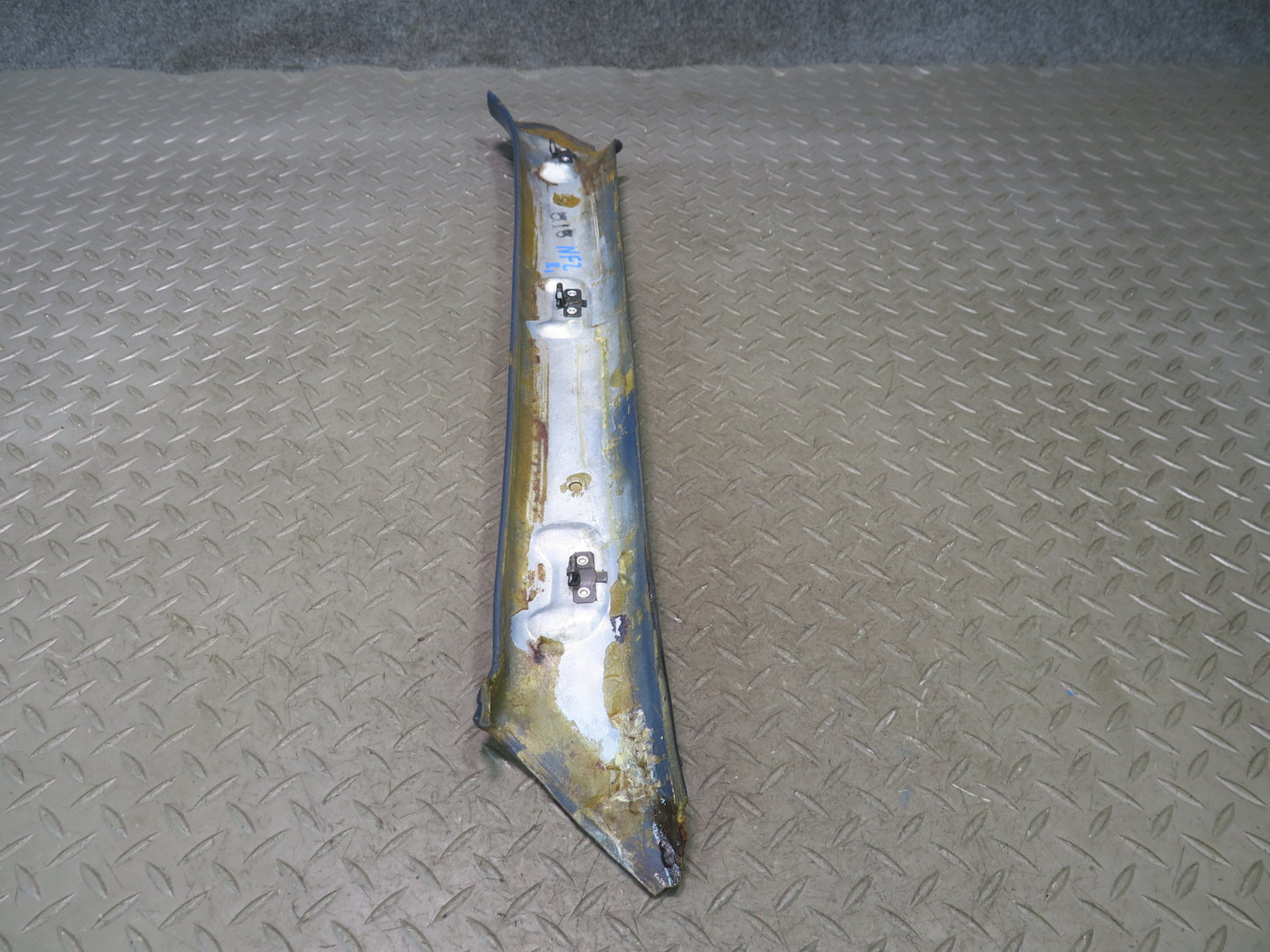84-86 Nissan Z31 300ZX Set of 2 Left & Right A Pillar Trim Cover Panel Blue OEM
