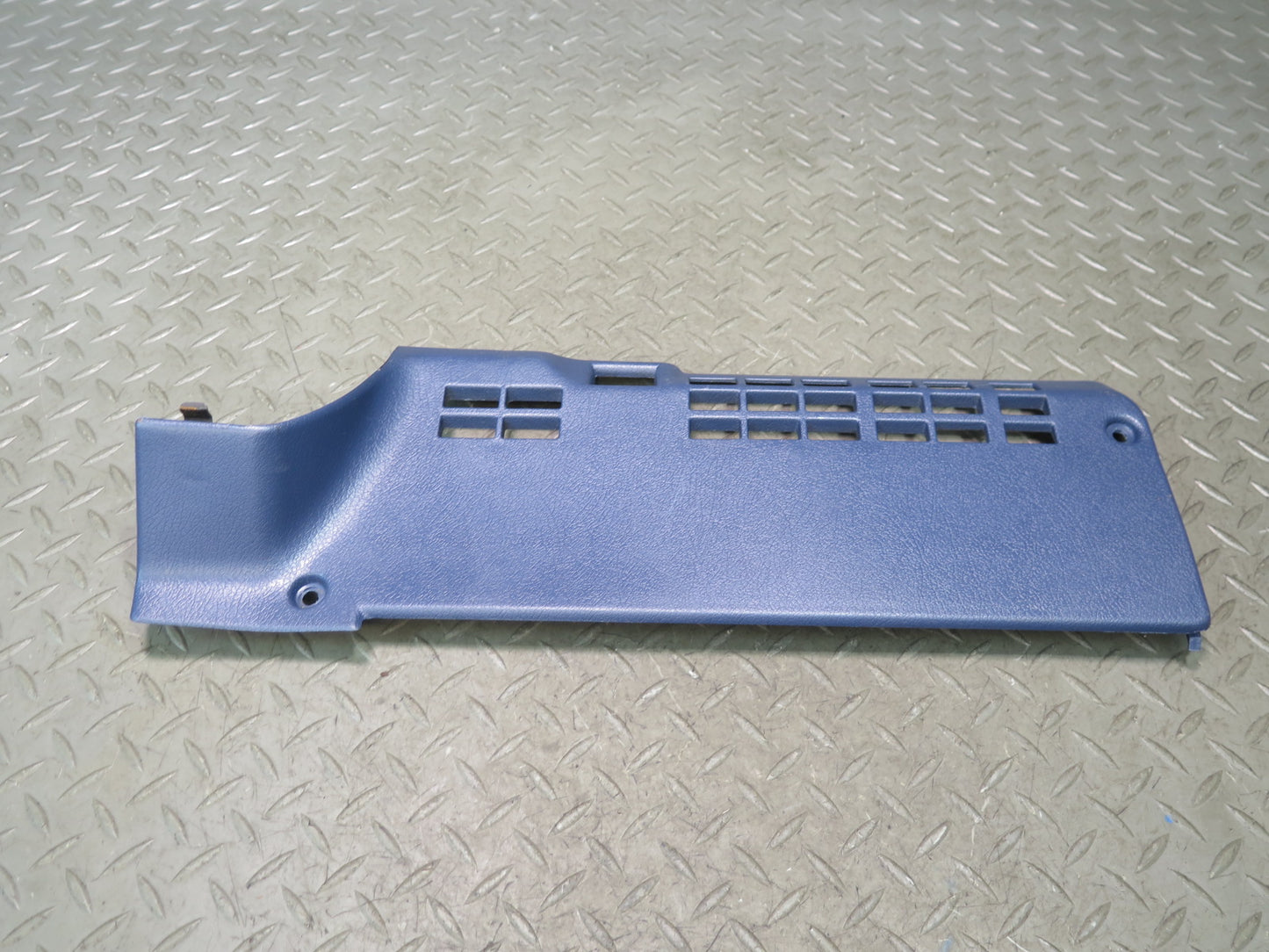 84-89 Nissan Z31 300ZX Front Right Under Dash Kick Trim Panel Blue OEM