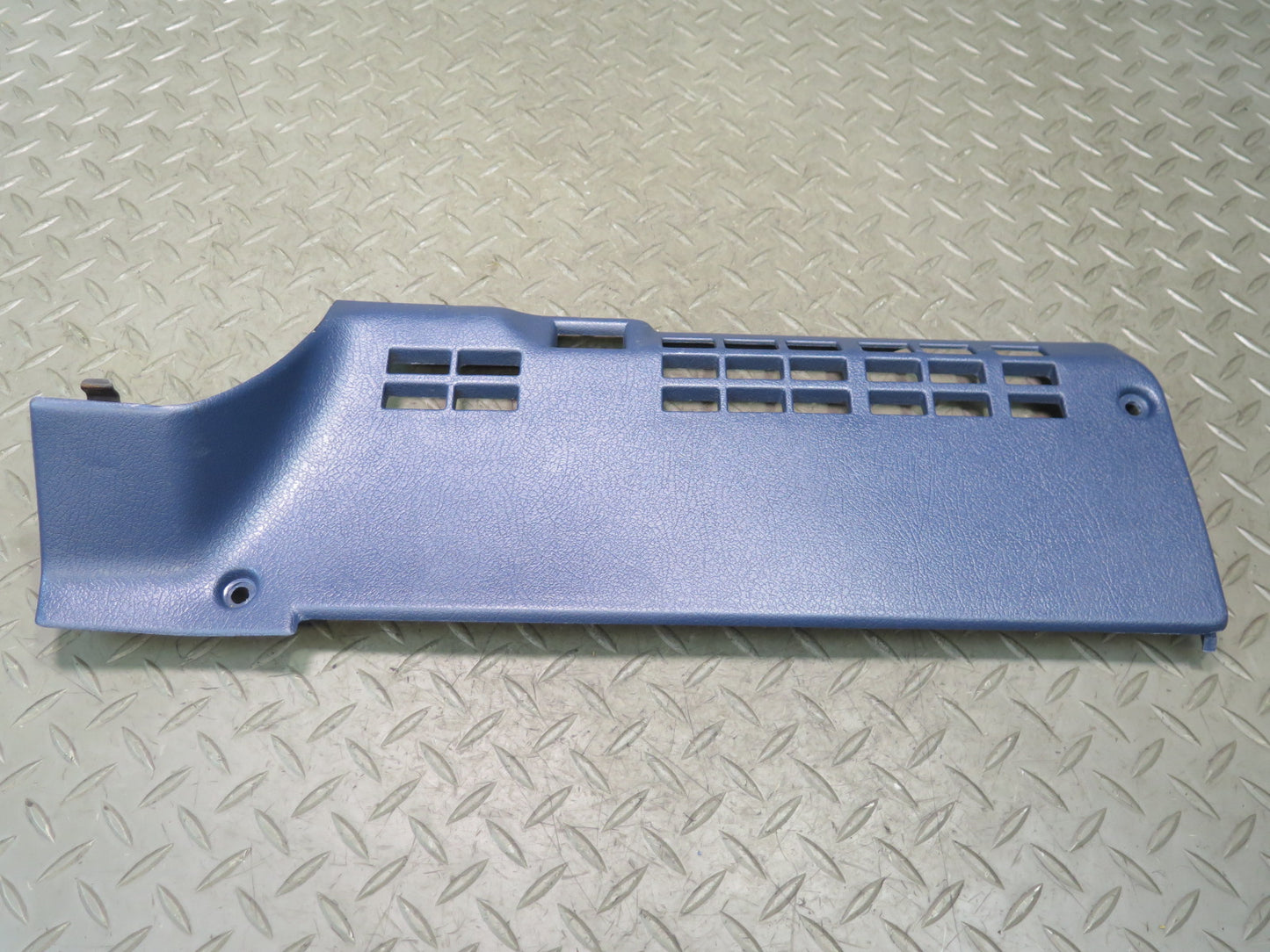 84-89 Nissan Z31 300ZX Front Right Under Dash Kick Trim Panel Blue OEM