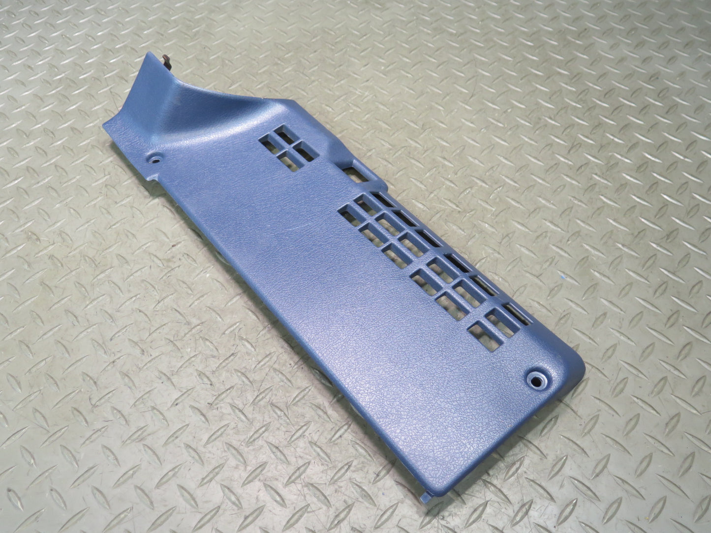 84-89 Nissan Z31 300ZX Front Right Under Dash Kick Trim Panel Blue OEM