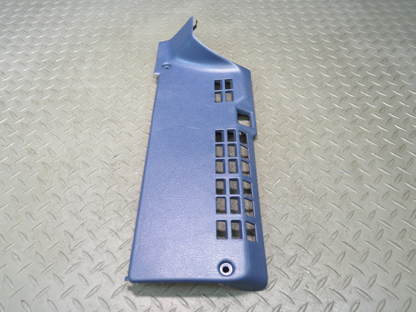 84-89 Nissan Z31 300ZX Front Right Under Dash Kick Trim Panel Blue OEM