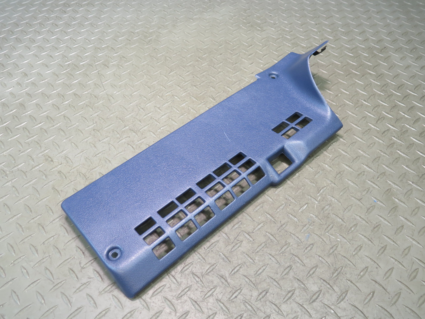 84-89 Nissan Z31 300ZX Front Right Under Dash Kick Trim Panel Blue OEM