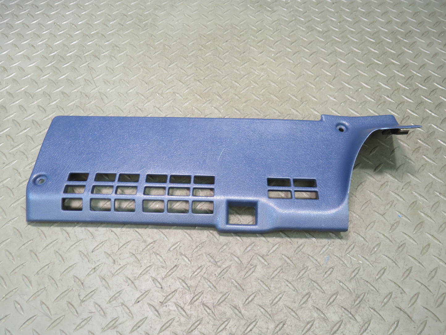 84-89 Nissan Z31 300ZX Front Right Under Dash Kick Trim Panel Blue OEM