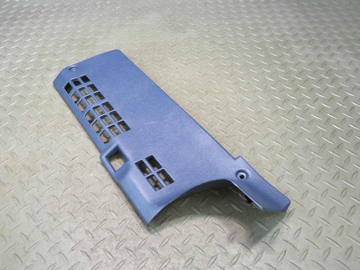 84-89 Nissan Z31 300ZX Front Right Under Dash Kick Trim Panel Blue OEM