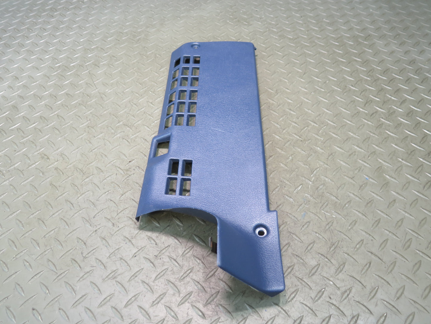 84-89 Nissan Z31 300ZX Front Right Under Dash Kick Trim Panel Blue OEM