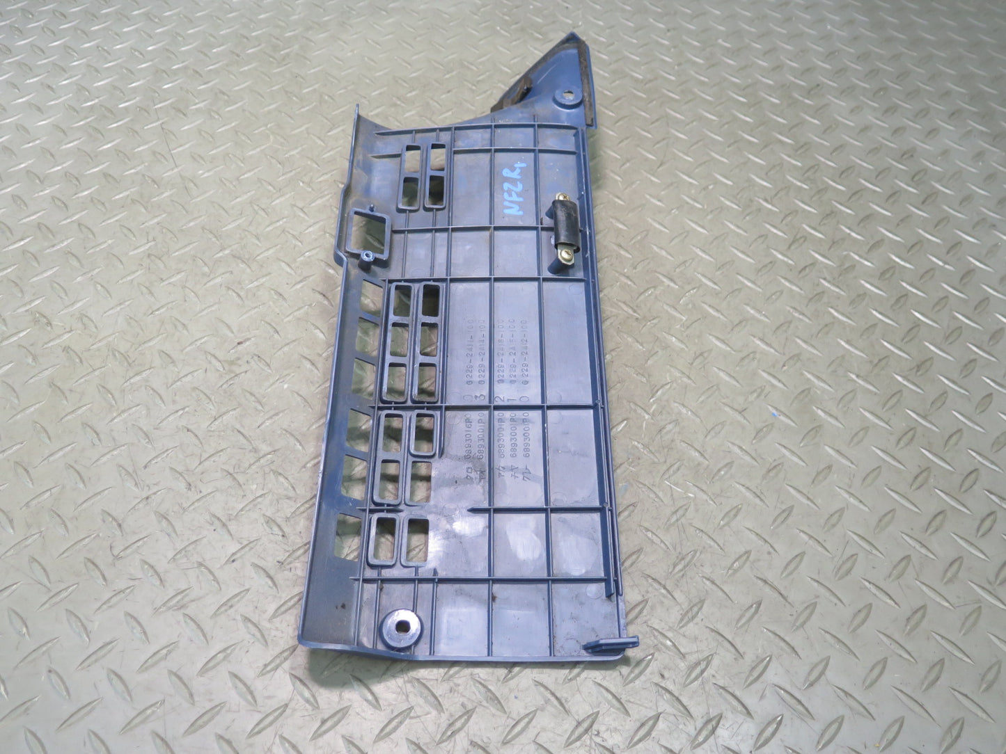 84-89 Nissan Z31 300ZX Front Right Under Dash Kick Trim Panel Blue OEM