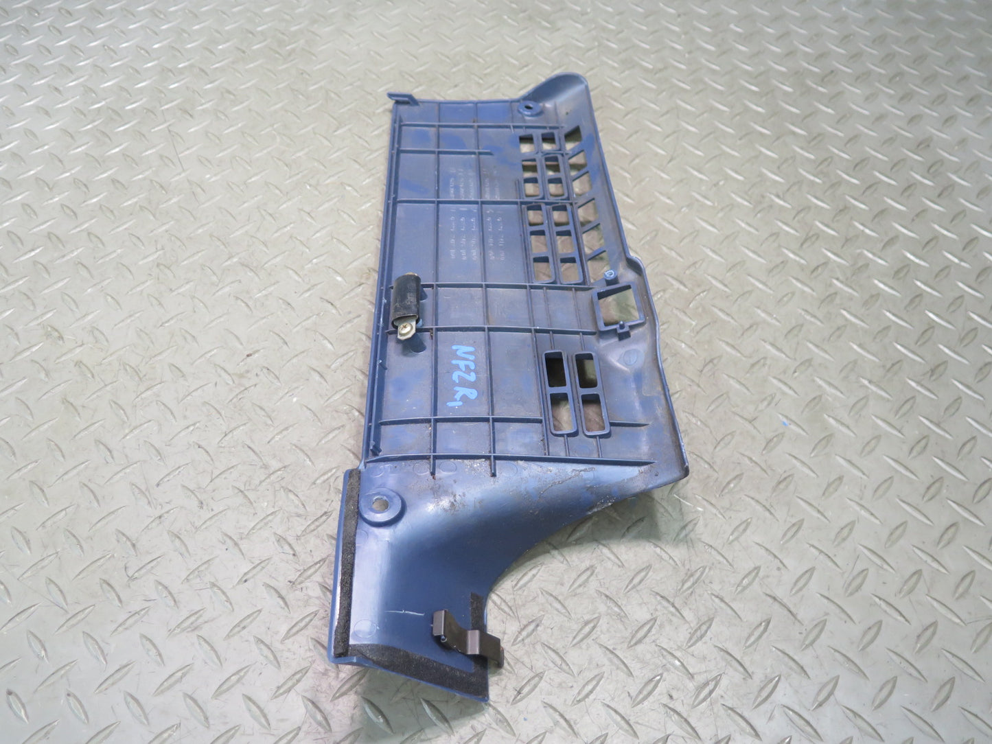 84-89 Nissan Z31 300ZX Front Right Under Dash Kick Trim Panel Blue OEM