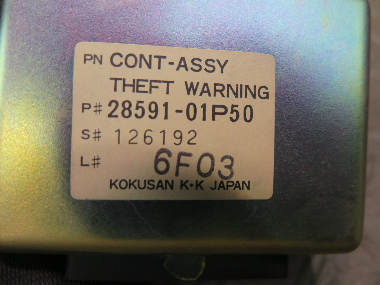 84-86 Nissan Z31 300ZX Theft Warning Control Module 28591-01P50 OEM