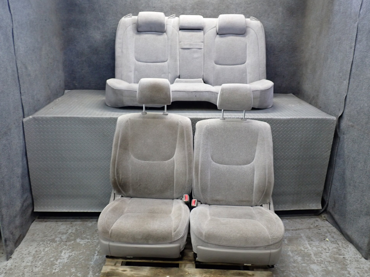 99-01 Toyota Crown JZS175 Front & Rear Power Velours Seat Gray OEM