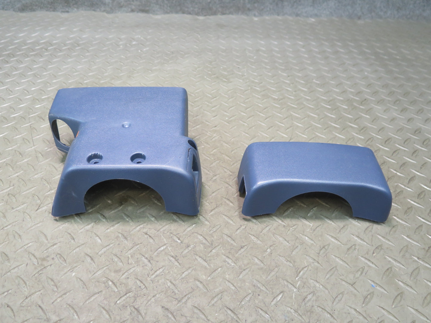 84-86 Nissan Z31 300ZX Steering Column Trim Cover Panel Blue OEM