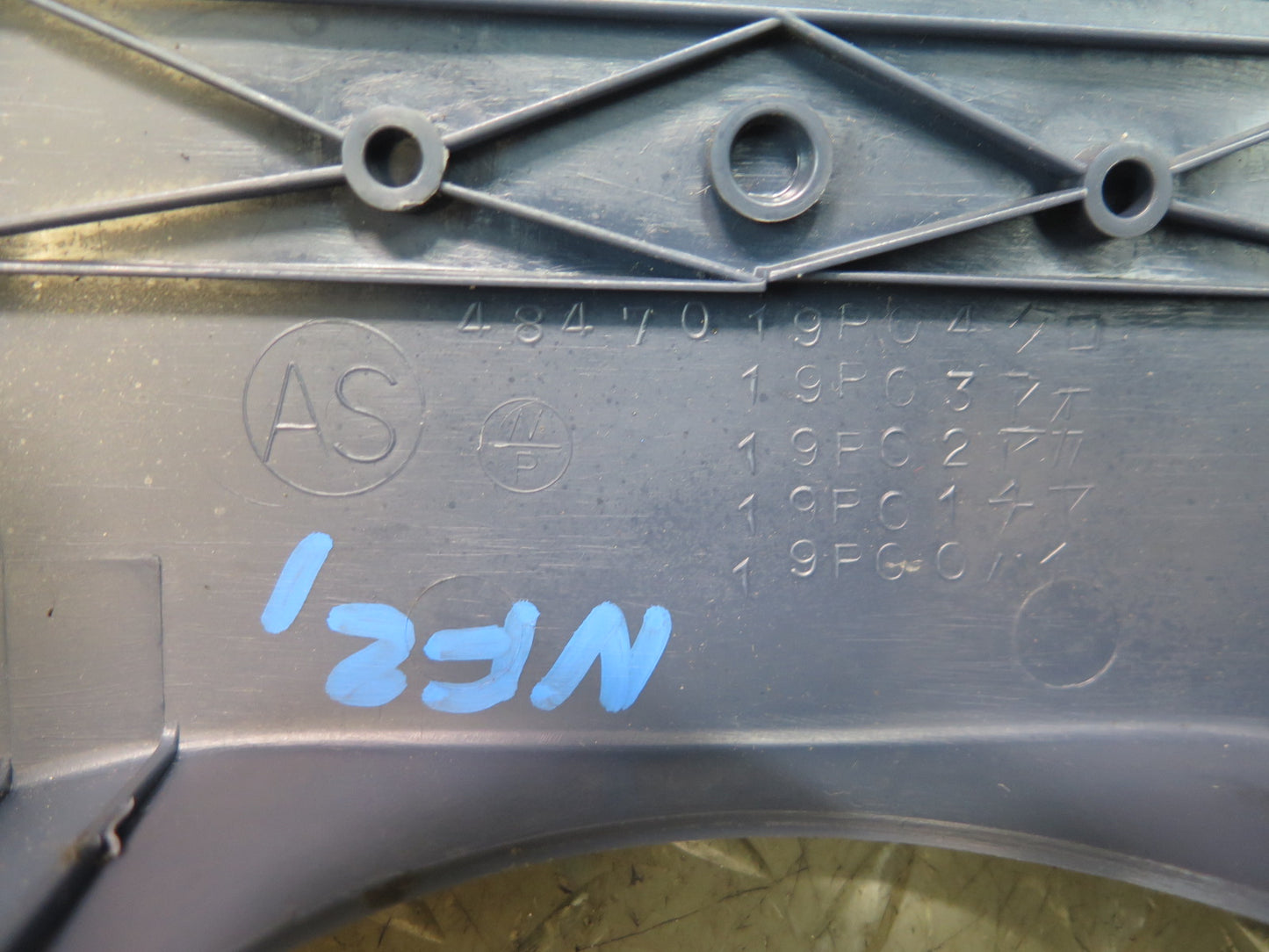 84-86 Nissan Z31 300ZX Steering Column Trim Cover Panel Blue OEM