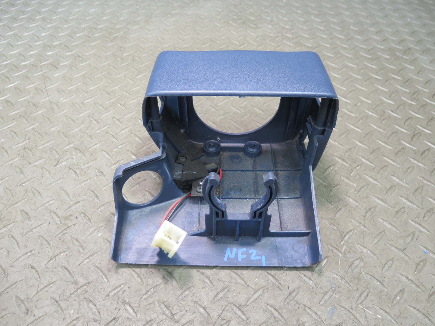 84-86 Nissan Z31 300ZX Steering Column Trim Cover Panel Blue OEM